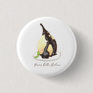 Badge Rond 2,50 Cm Aquarelle Poire Belle Hélène