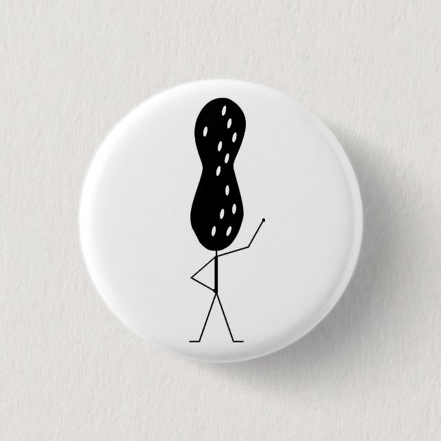 Badge Rond 2,50 Cm arachide-tête (Devant)