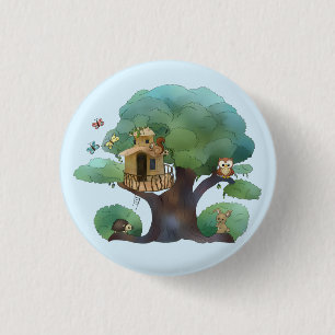 Badge Rond 2,50 Cm Arbre