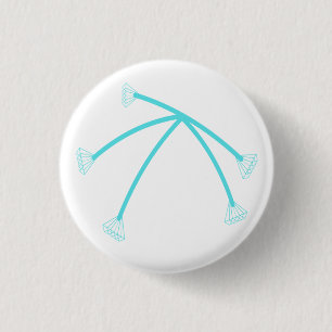 Badge Rond 2,50 Cm Arbre de Diamant Léger pour de nouveaux T-shirts
