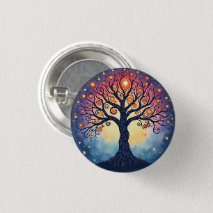 BADGE ROND 2,50 CM ARBRE DE VIE