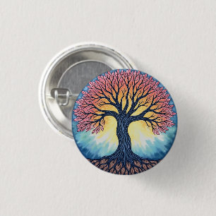 BADGE ROND 2,50 CM ARBRE DE VIE