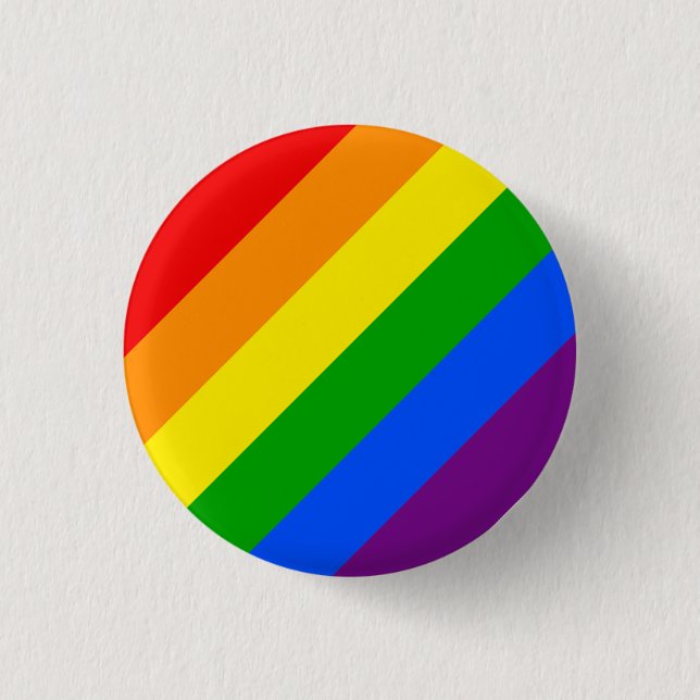 BADGE ROND 2,50 CM ARC-EN-CIEL (Devant)