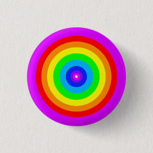 Badge Rond 2,50 Cm Arc en ciel Conception-40686