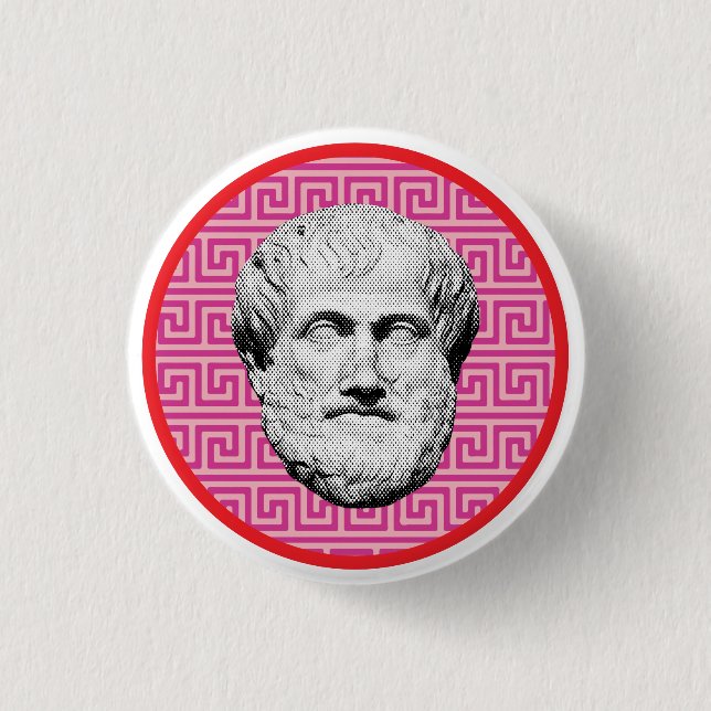 Badge Rond 2,50 Cm Aristotle Greek Philosopher (Devant)