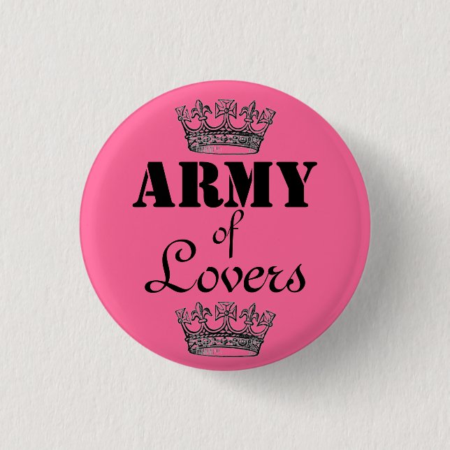 Badge Rond 2,50 Cm Armée des amants (Devant)