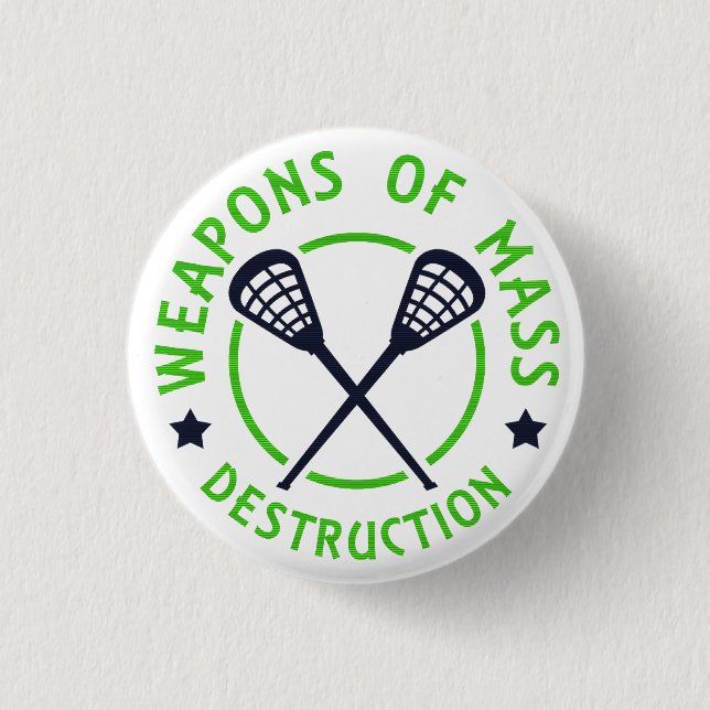 Badge Rond 2,50 Cm Armes de crosse de destruction (Devant)