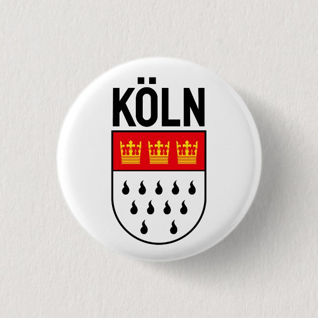 Badge Rond 2,50 Cm Armoiries de Cologne (Allemagne) (Devant)