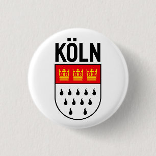 Badge Rond 2,50 Cm Armoiries de Cologne (Allemagne)