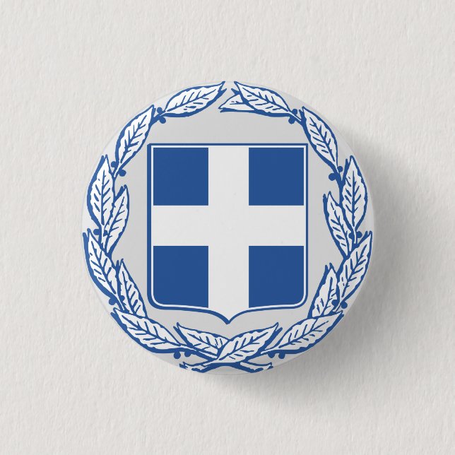 Badge Rond 2,50 Cm Armoiries de la Grèce (Devant)