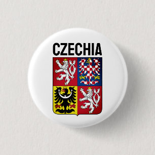 Badge Rond 2,50 Cm Armoiries de la République tchèque