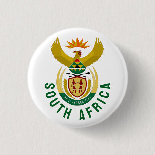 Badge Rond 2,50 Cm Armoiries de l'Afrique du Sud