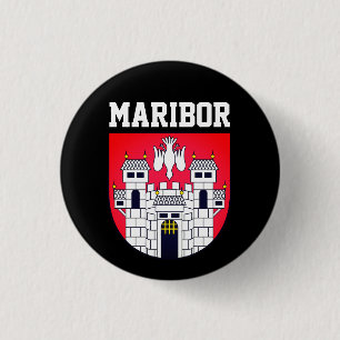 Badge Rond 2,50 Cm Armoiries de Maribor - SLOVENIE