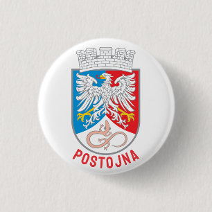 Badge Rond 2,50 Cm Armoiries de Postojna, Slovénie