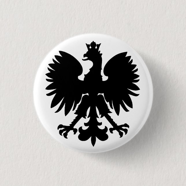 Badge Rond 2,50 Cm Armoiries polonaises Aigle (Devant)
