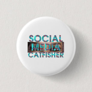 Badge Rond 2,50 Cm Arnaqueur de médias sociaux TEE