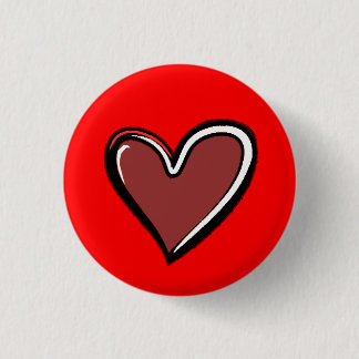 Badge Rond 2,50 Cm Arrière - plan Coeur-Rouge