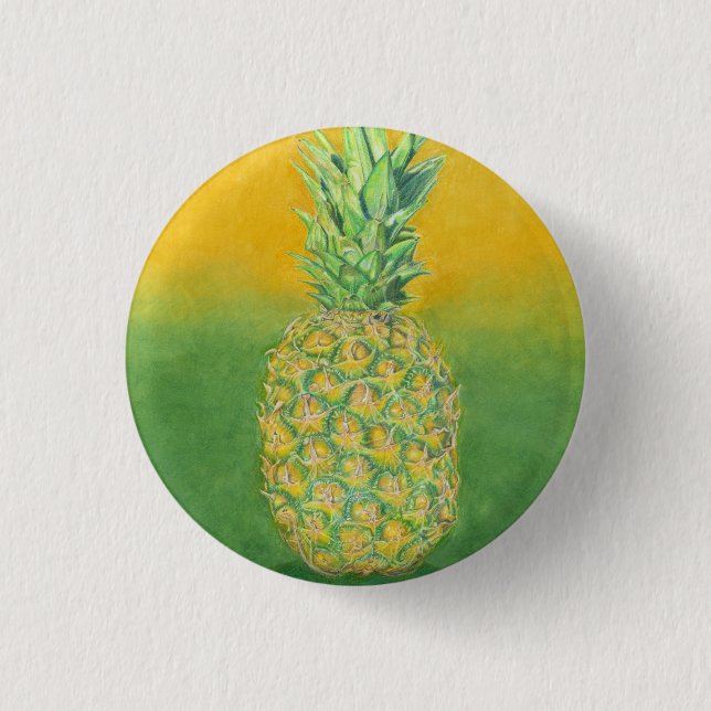 Badge Rond 2,50 Cm Art ananas (Devant)