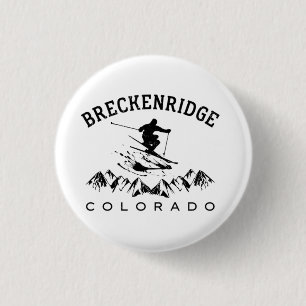 Badge Rond 2,50 Cm ASPEN Colorado Vintage