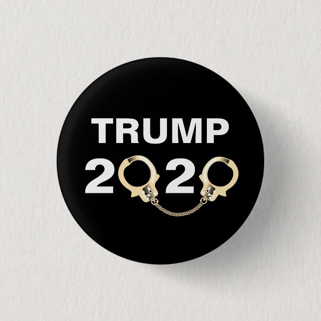 Badge Rond 2,50 Cm Atout 2020 avec des menottes (Devant)