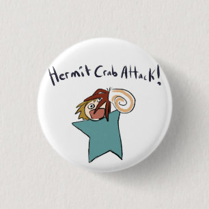 Badge Rond 2,50 Cm Attaque de crabe