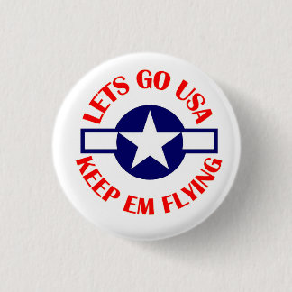 Badge Rond 2,50 Cm Atteindre - Garder Em Flying bouton