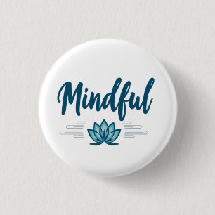 Badge Rond 2,50 Cm attentif