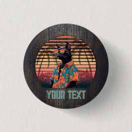 Badge Rond 2,50 Cm Attitude de chat Tropical intemporelle 1 Pouce ron