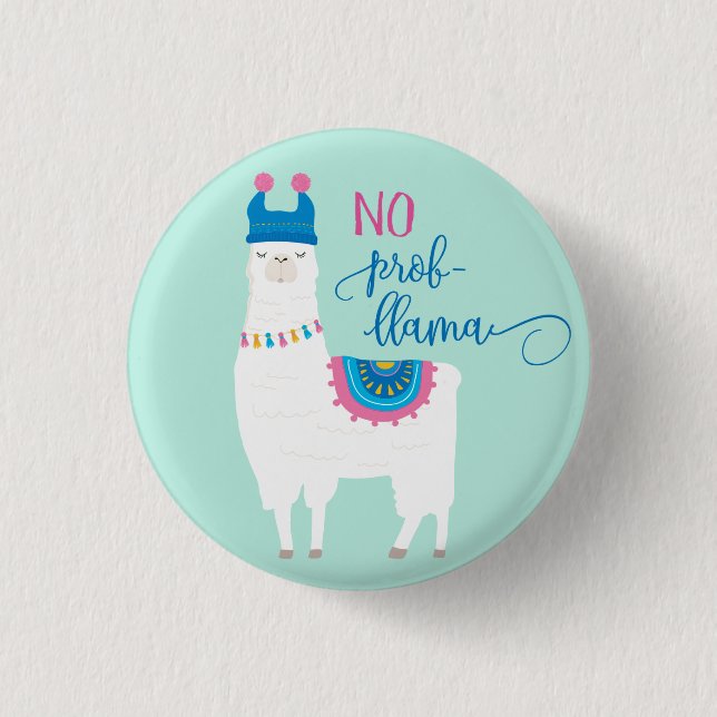 Badge Rond 2,50 Cm Aucun LAMA de Prob (Devant)