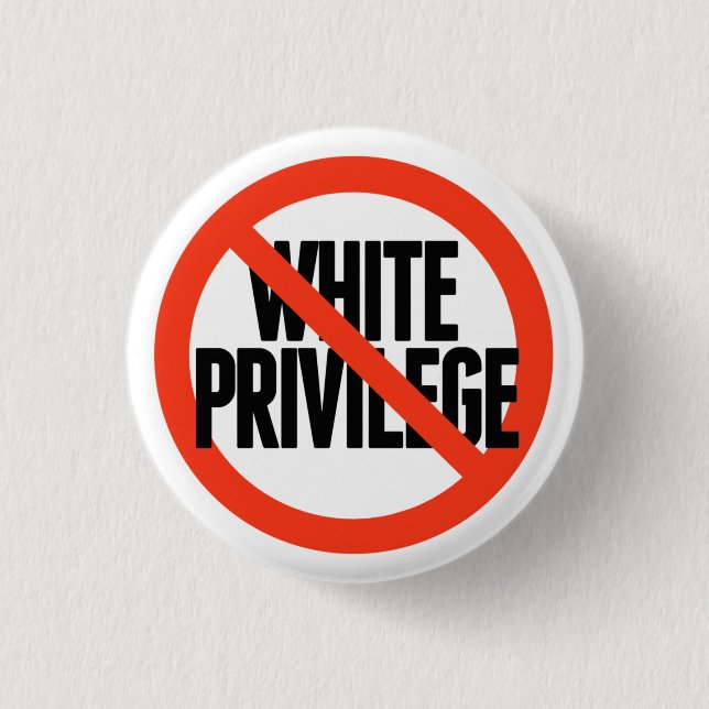 Badge Rond 2,50 Cm Aucun privilège blanc (Devant)