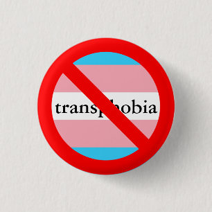Badge Rond 2,50 Cm aucun transphobia permis