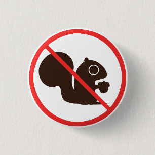 Badge Rond 2,50 Cm Aucuns écureuils