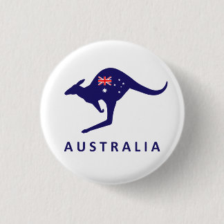 BADGE ROND 2,50 CM AUSTRALIE KANGAROO