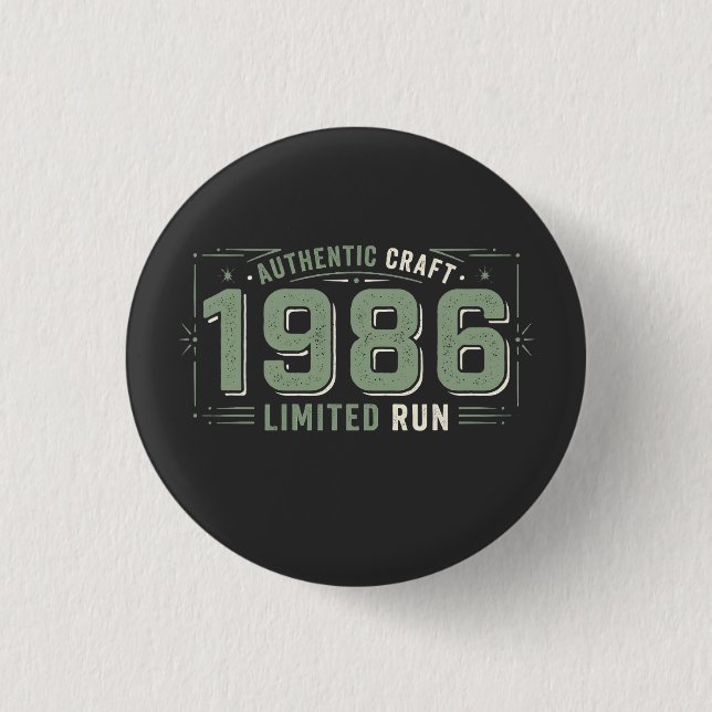 Badge Rond 2,50 Cm Authentic 1986: Limited Run Sage Dreamscape (Devant)