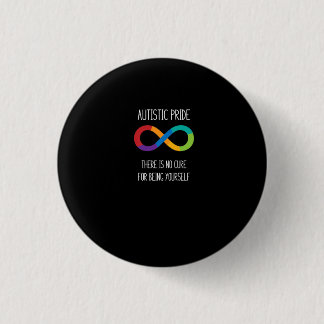 Badge Rond 2,50 Cm Autisme Infinité Symbole Neurodiversité T Chemise