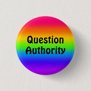 Badge Rond 2,50 Cm Autorité des questions