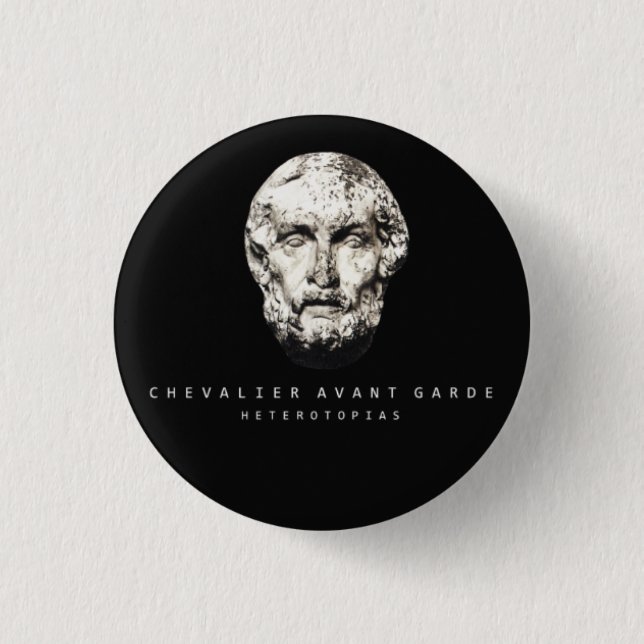 Badge Rond 2,50 Cm Avant-garde "Homer de chevalier + Pin de titre (Devant)