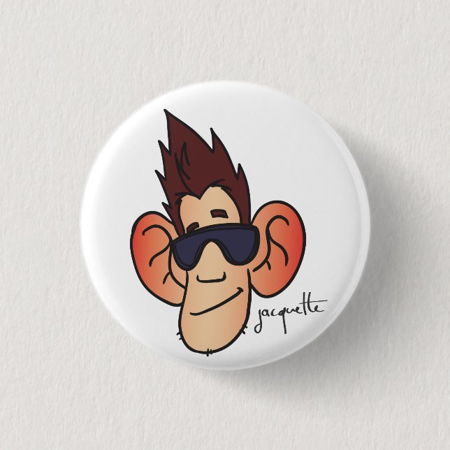 Badge Rond 2,50 Cm avatar jacquette bling bling (Devant)