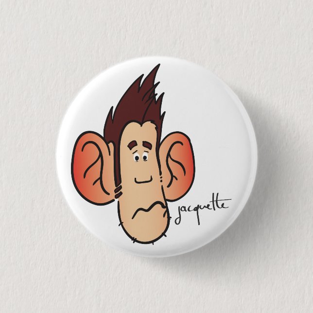 Badge Rond 2,50 Cm avatar jacquette flagada (Devant)