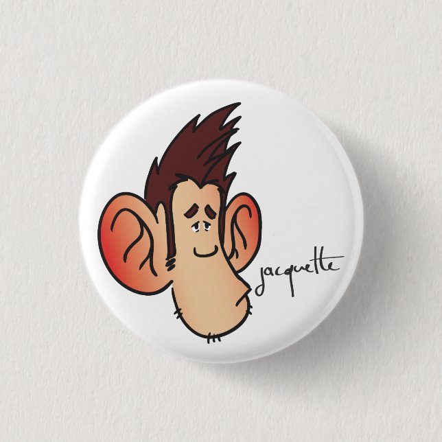 Badge Rond 2,50 Cm avatar jacquette patraque (Devant)