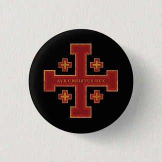 Badge Rond 2,50 Cm Ave Christus Roi