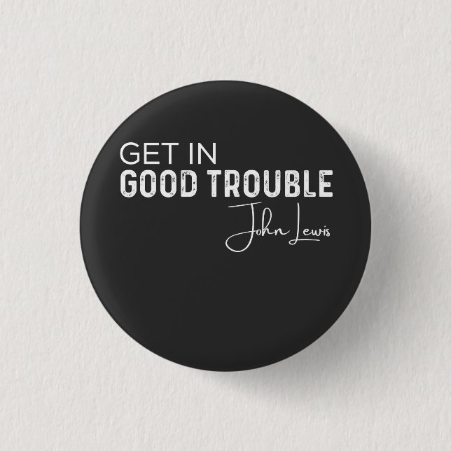 Badge Rond 2,50 Cm avoir de bons ennuis (Devant)