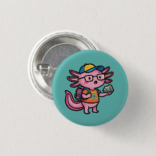 Badge Rond 2,50 Cm Axolotl nerd sarcastique je pose des questions sur