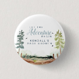 Badge Rond 2,50 Cm Baby shower aventure