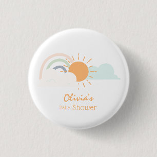 Badge Rond 2,50 Cm Baby shower minimal Pastel