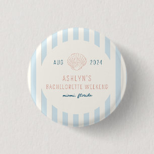 Badge Rond 2,50 Cm Bachelorette côtière