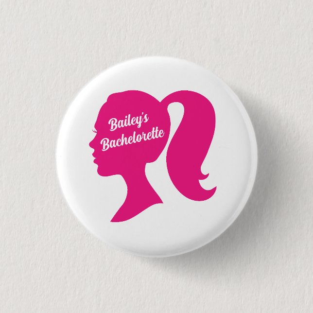 Badge Rond 2,50 Cm Bachelorette rose Party (Devant)