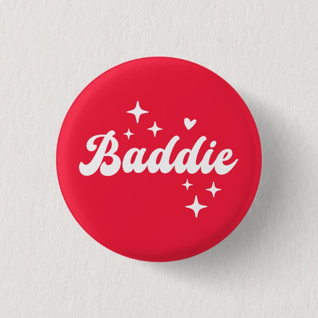 Badge Rond 2,50 Cm Baddie (Devant)