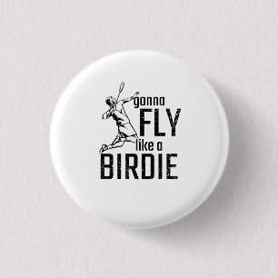 Badge Rond 2,50 Cm Badminton