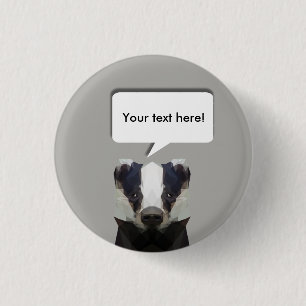 Badge Rond 2,50 Cm Baguette géométrique mignonne